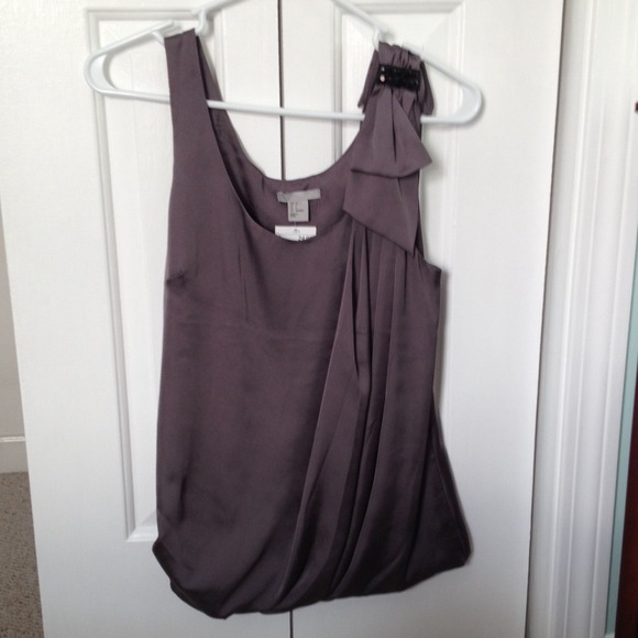 Charcoal grey dress top