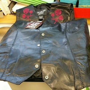 Bikers leather vest