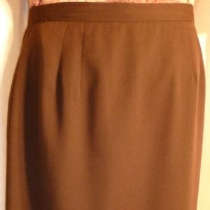 Brown Pencil Skirt