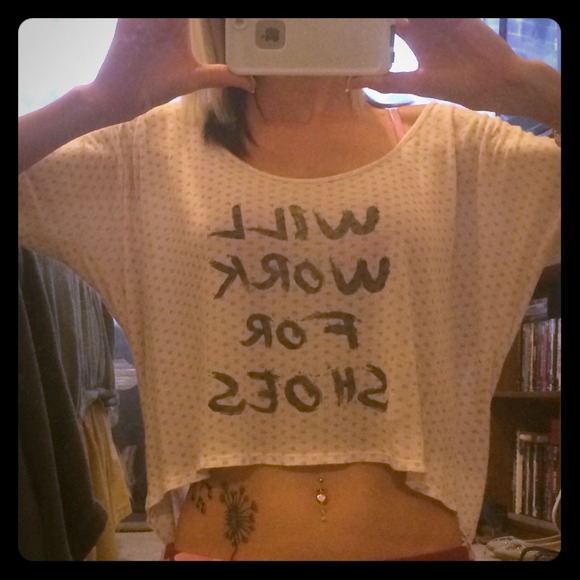 High low crop top