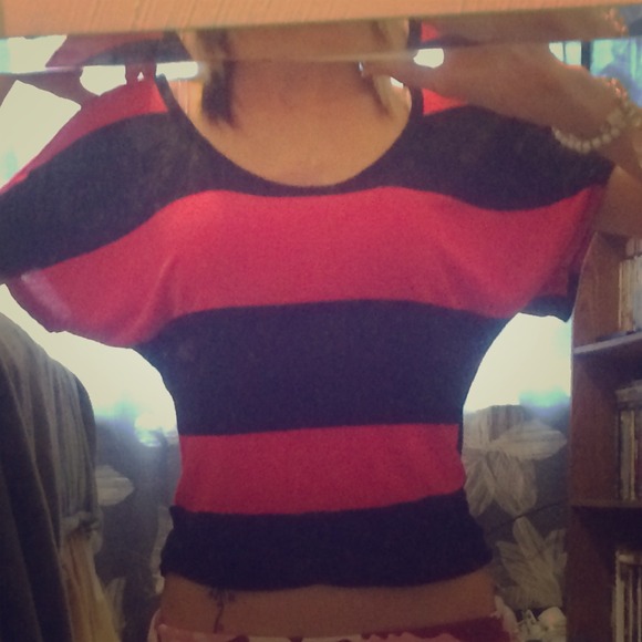 Striped crop top