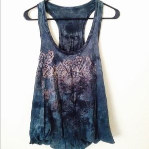 🚫SOLD in bundle Language Tie-dye floral top