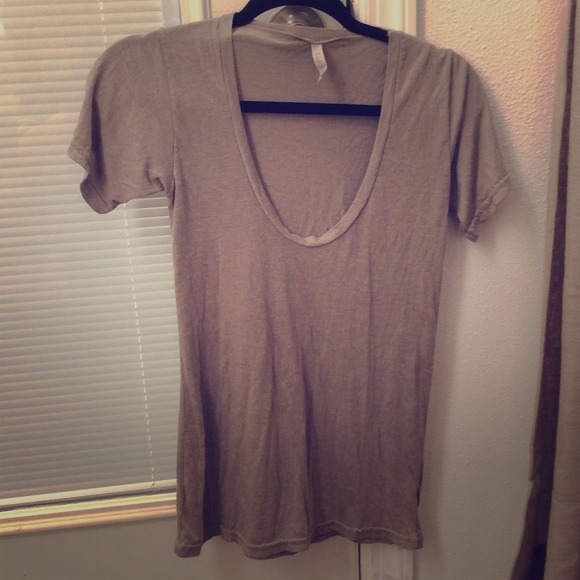 Dark beige t-shirt, size XS