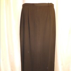 Long Straight Black Skirt