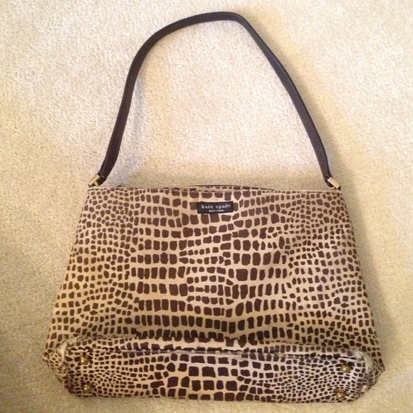 Kate Spade Brown and Beige Vintage Handbag