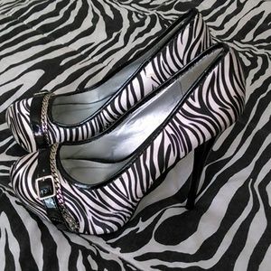 Sexy Zebra Heels