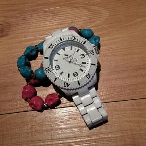 Watch and bracelets