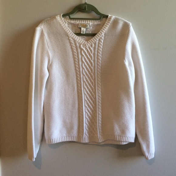Talbots white sweater