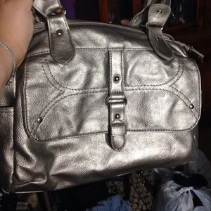 Silver handbag
