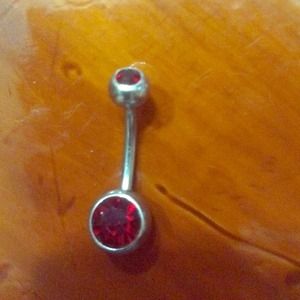 Red jeweled belly/navel ring!