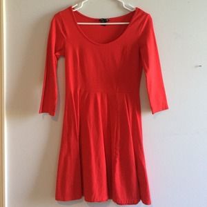 H&M classic red dress BUNDLE with grey Gap pants