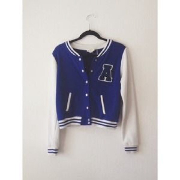 Forever 21 Blue varsity jacket