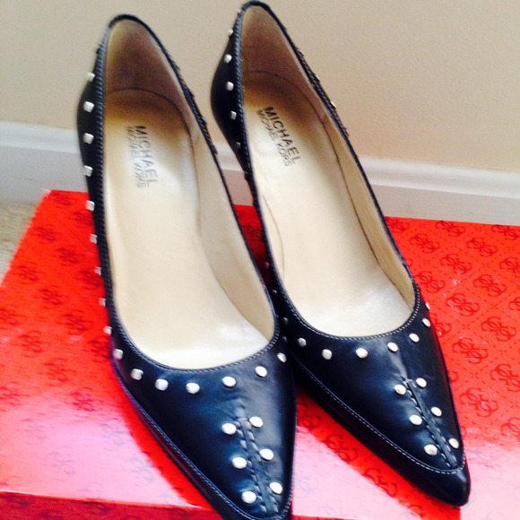 New Michael Kors black studded pumps!