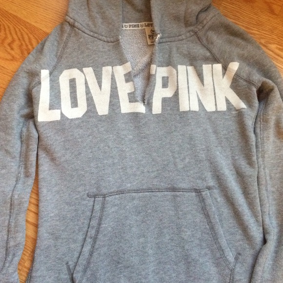 VS Pink gray hoodie