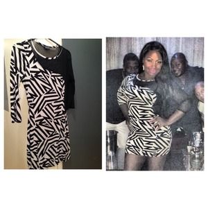 Indian Print Body Con Dress