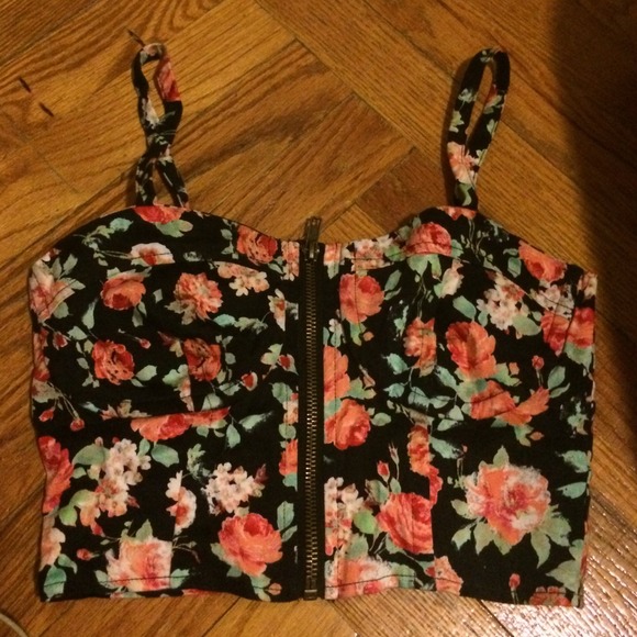 Floral bustier from Pacsun