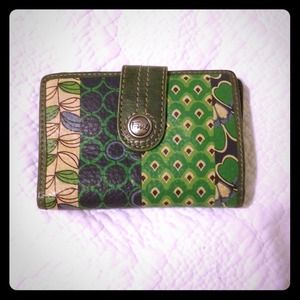 Green/Tan Fossil Wallet