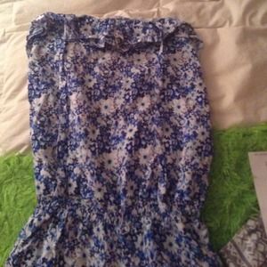 Blue daisy romper YEARS 6-8