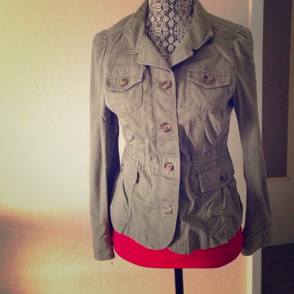 Army colored Jacked 8 Petite