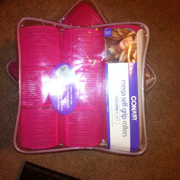 Jumbo hair rollers 💗