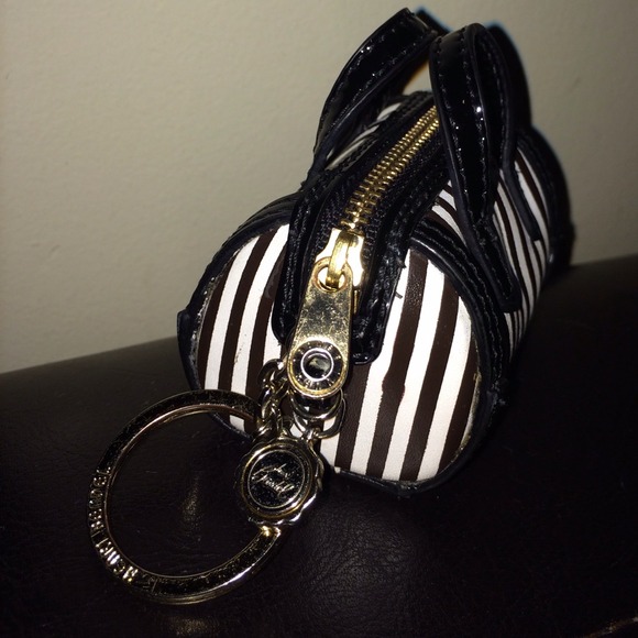 SOLD! HENRI BENDEL Coin Purse Keychain Zip Pouch - Picture 3 of 4