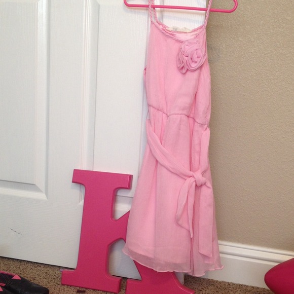 H & M girls pink dress