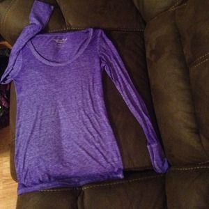 AE long sleeve purple burnout long sleeve sz M