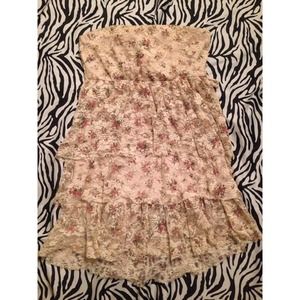 Fun Floral Strapless Blouse