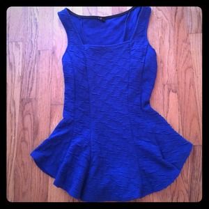Cute Blue Peplum top