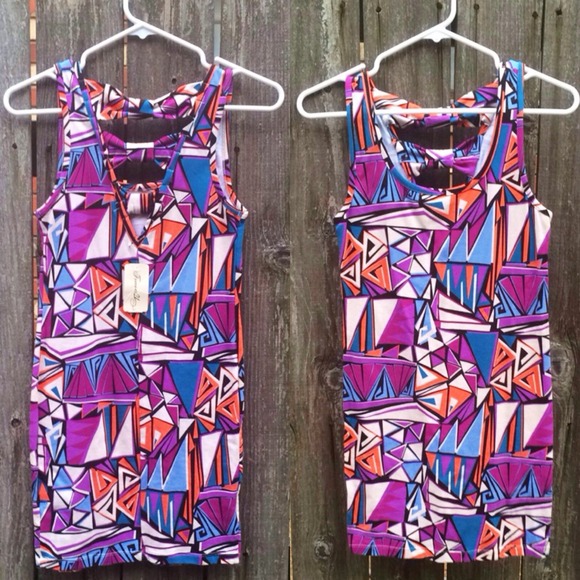 Forever 21 Geometric Cut Out Dress