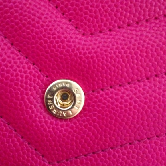 Ysl Monogram Clutch With Chainsaw Chain