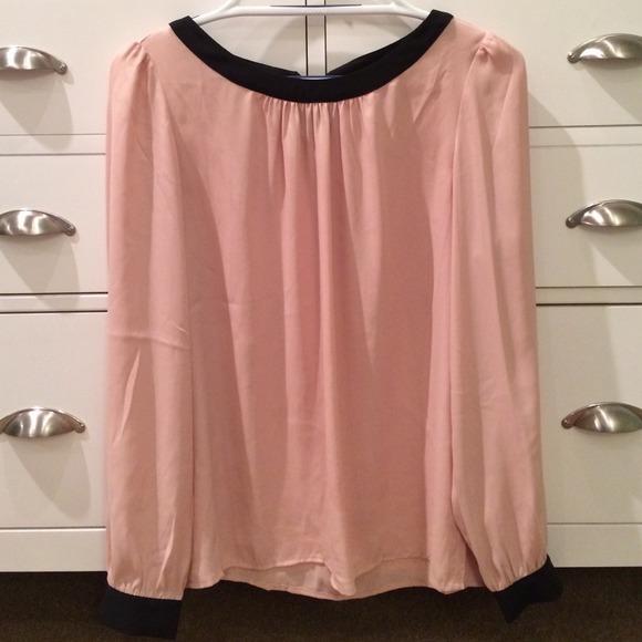 Loft Pink Chiffon Top