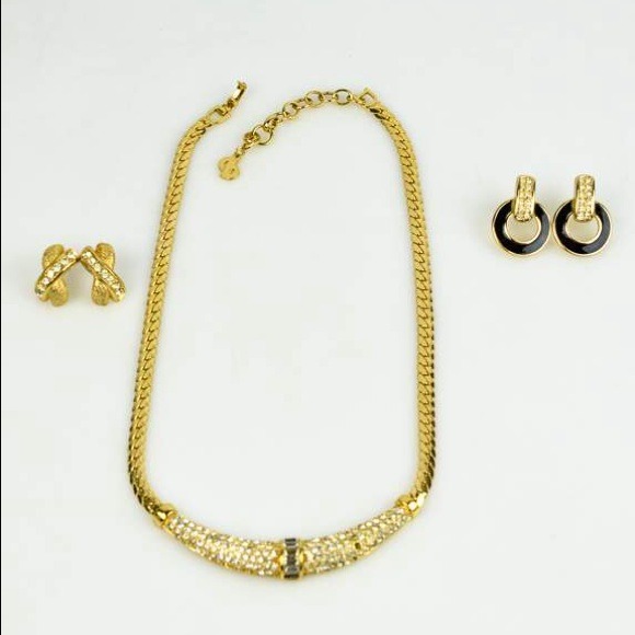 **SOLD**Vintage Christian Dior Rhinestone Necklace