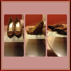Leopard Print Wedge Heels (Never Been Worn)