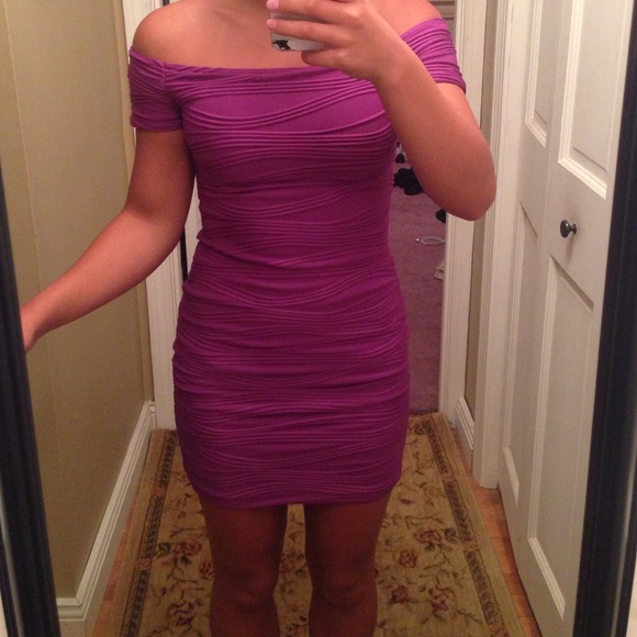 Hot gal purple dress