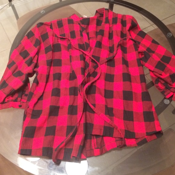 Red plaid shirt