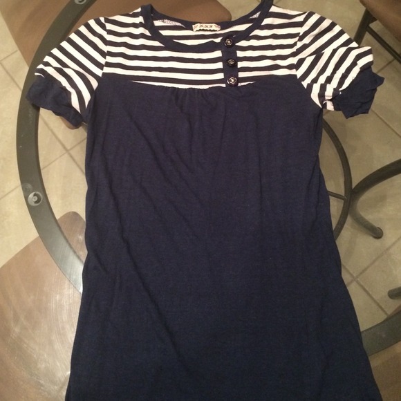 Forever 21 pin up nautical shirt