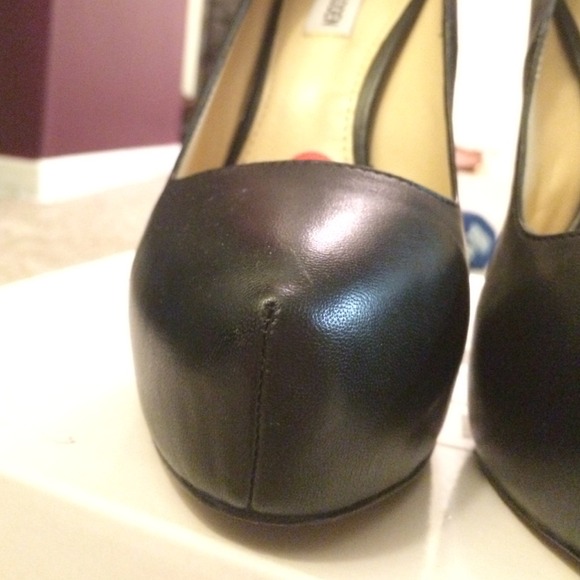 Steve Madden Black Leather Pumps Sz 10 - Picture 2 of 4