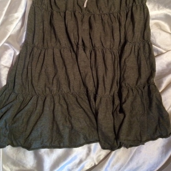 🚫🚫sold🚫🚫American eagle boho green skirt - Picture 4 of 4