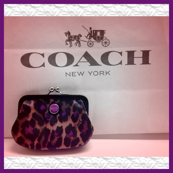 Coach Clutches & Wallets - Coach Ocelot Coin Purse