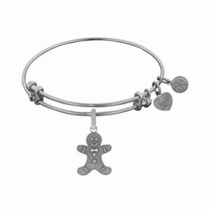 Silver tone Gingerbread man charm bracelet