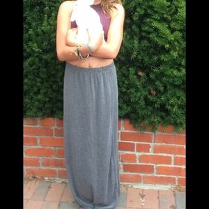 Gray Maxi Skirt From Brandy Melville. Worn once.