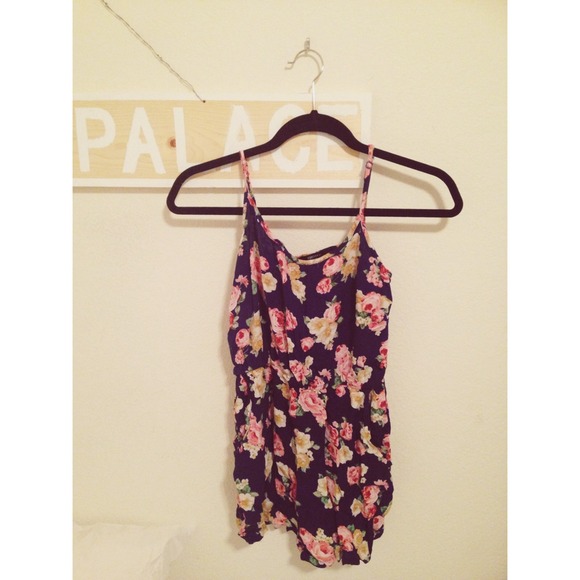 Forever 21 Blue Romper
