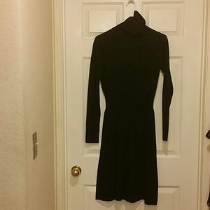 Black sweater dress