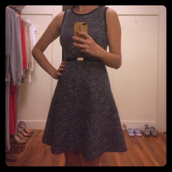 J. Crew Tweed Flare Dress Size 2