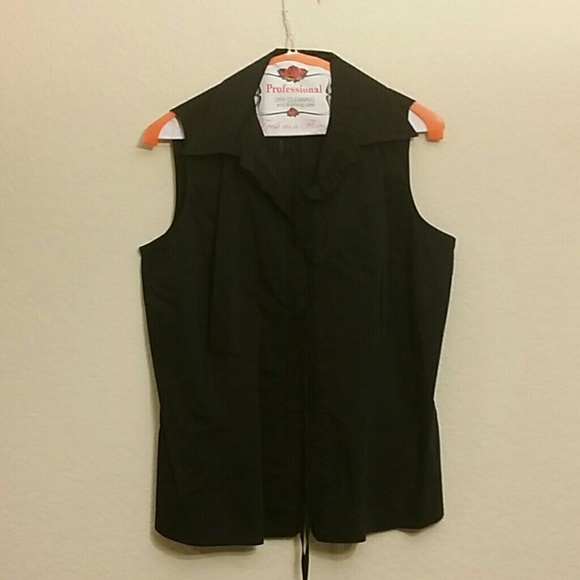 INC sleeveless blouse in black