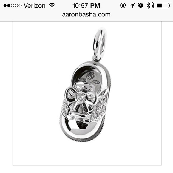 Aaron Basha Gold & Pave Saddle shoe - Picture 2 of 2