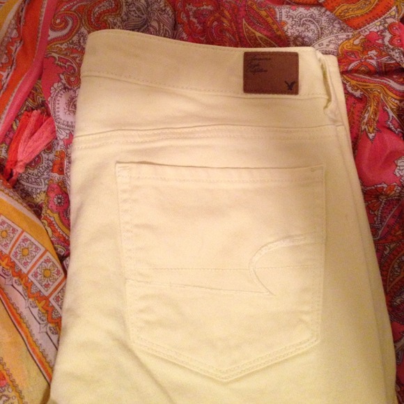 American Eagle Outfitters Yellow Skinny Jeans