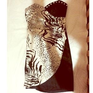 stunning city triangles strapless dress