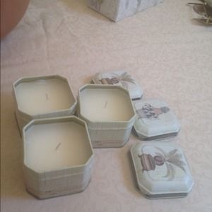 A set of three candles